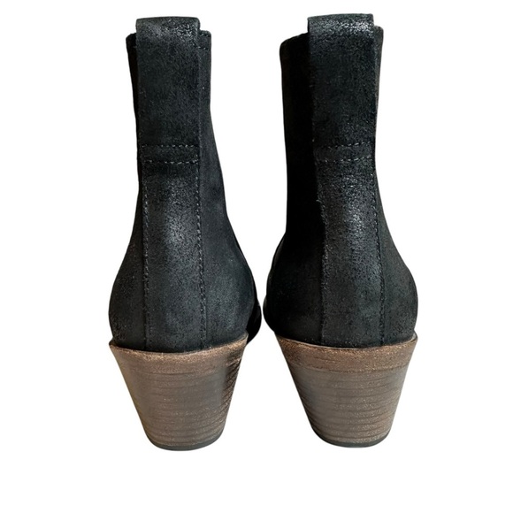 Rag & Bone Suede Chelsea Boots Black Ankle Booties 37 | Italian Made Luxury Chic - Picture 3 of 10